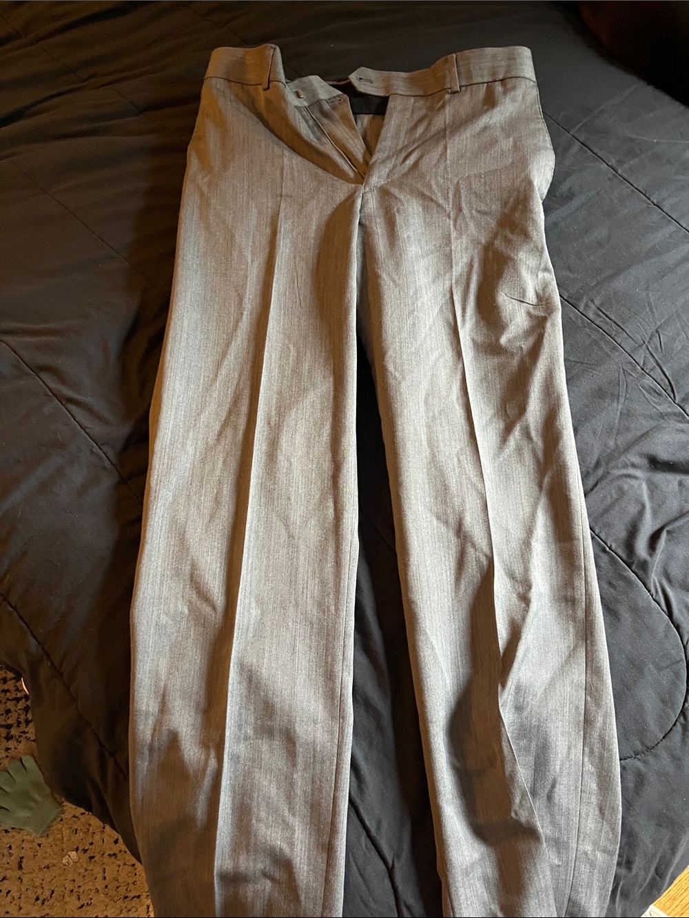 Stafford Light Gray Dress Trousers - Straight Leg